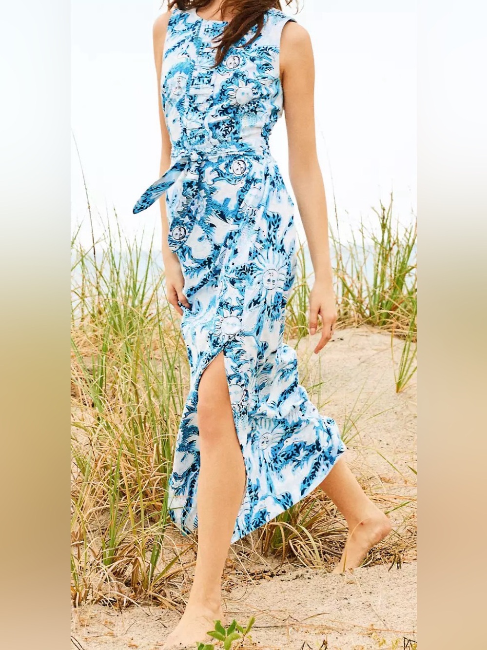 NWT Lilly Pulitzer 16 ClaraJane Stretch Maxi Shift Dress sz 16 ✨💲268